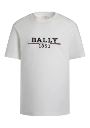 Bally embroidered-logo cotton T-shirt - White
