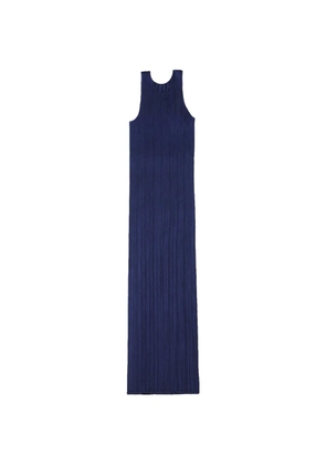Pleats Please Issey Miyake pleated midi dress - Blue