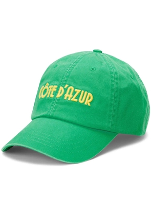 Polo Ralph Lauren slogan-embroidered cotton baseball cap - Green