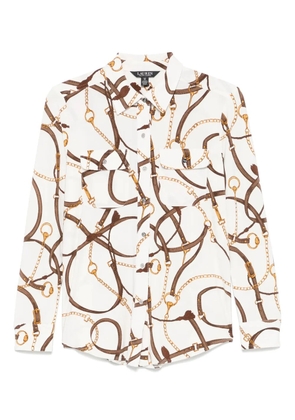 Lauren Ralph Lauren graphic-print shirt - Neutrals