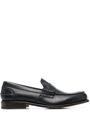 Premiata slip-on pebbled-texture loafers - Blue