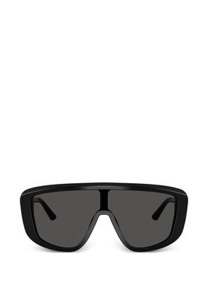 Dolce & Gabbana Eyewear gold-tone rectangle sunglasses - Black