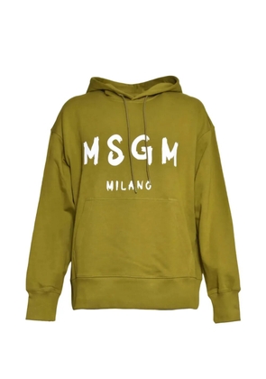 MSGM logo hooded sweatshirt - Brown