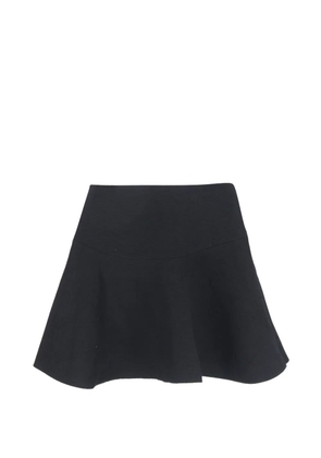 SANDRO Baya textured flared mini skirt - Black