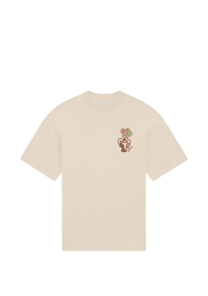 Drôle De Monsieur vase-graphic T-shirt - Neutrals
