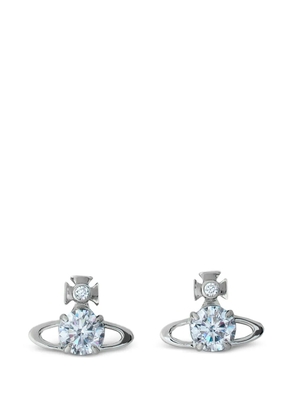 Vivienne Westwood Orb crystal stud earrings - Silver
