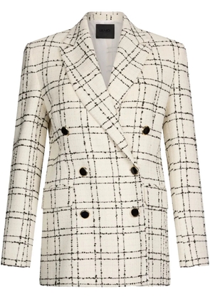 LIU JO checked blazer - White