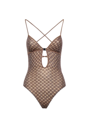 Missoni cut-out swimsuit - Brown