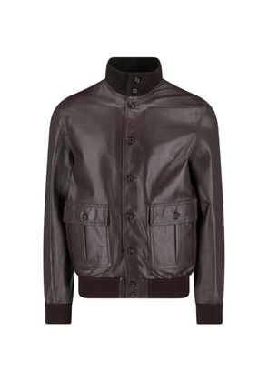 Valstar buttoned flap-pocket jacket - Brown