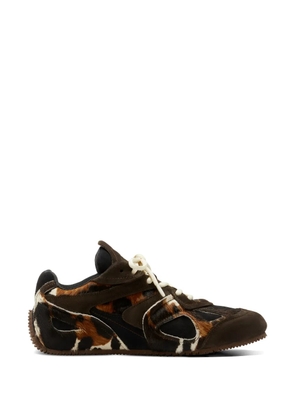 Axel Arigato Slow animal-pattern sneakers - Brown