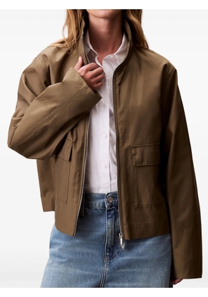 Calvin Klein zip pocket jacket - Brown