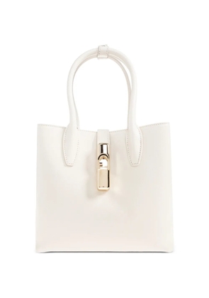 Furla top-handle padlock tote bag - Neutrals