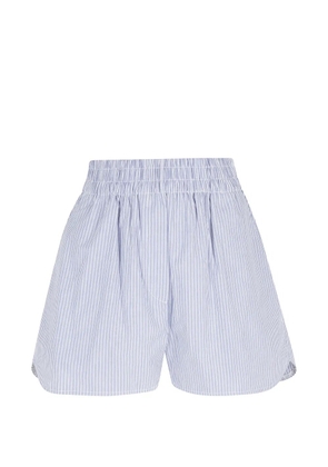 La Piscine striped mini shorts - Blue