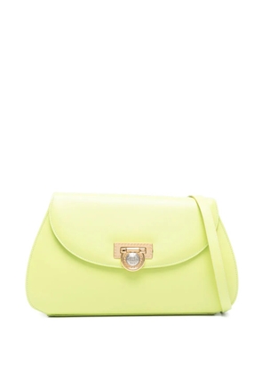 Versace Pre-Owned 1990s turn-lock leather clutch bag - Green