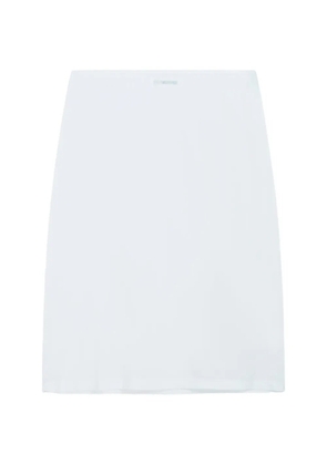 Jil Sander logo-detail midi skirt - White