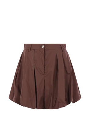 THELATEST pleated shorts - Brown
