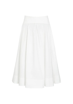 ZIMMERMANN gathered mid skirt - White