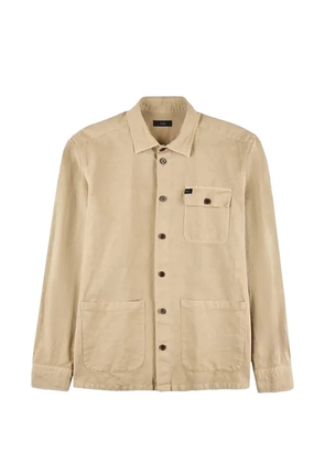 Fay oversized-pocket shirt - Neutrals