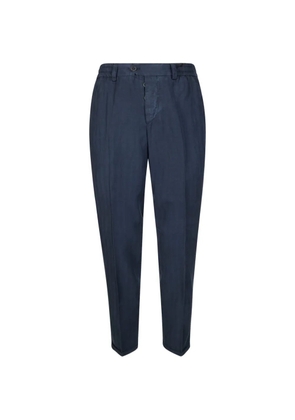 PT Torino pleated cotton trousers - Blue