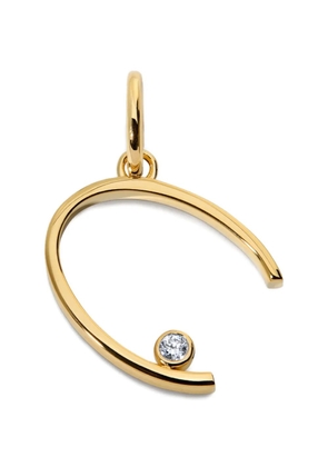 Monica Vinader Solitaire initial pendant - Gold