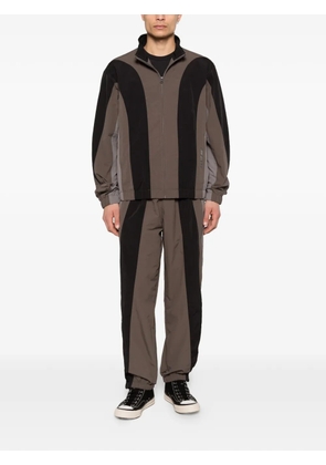 Awake NY colour-block zip-up jacket - Black