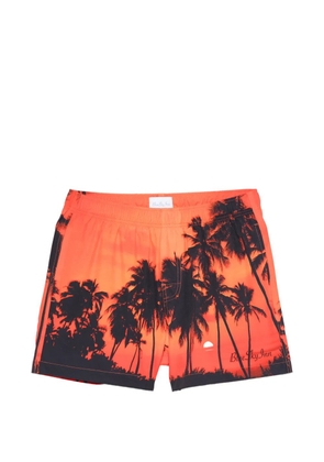 BLUE SKY INN sunset palms swim shorts - Orange