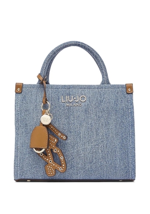 LIU JO small detachable charms tote bag - Blue