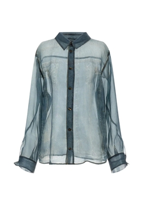 Haikure Maya silk shirt - Blue