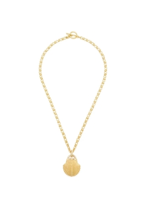 Oceanus shell-pendant necklace - Gold