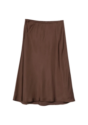 Vince elasticated-waistband midi skirt - Brown