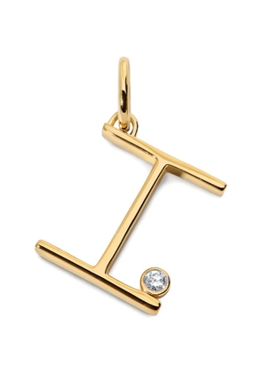 Monica Vinader Solitaire diamond initial pendant - Gold