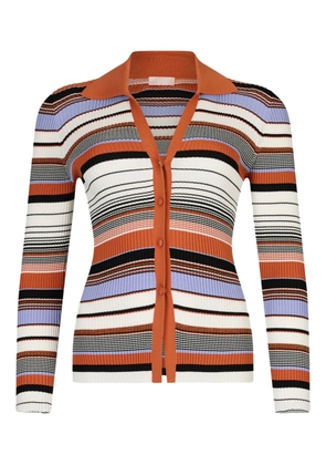 LIU JO striped cardigan - Red