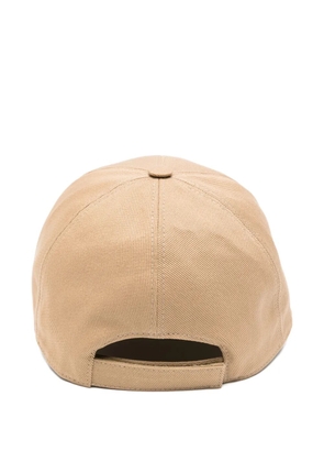 FENDI dog-embroidery baseball cap - Brown