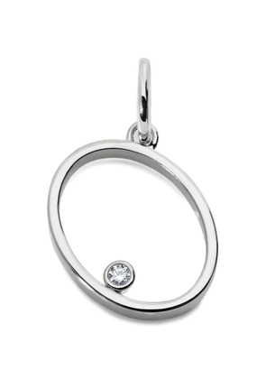Monica Vinader Solitaire diamond pendant - Silver