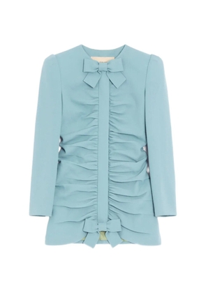 Valentino Garavani crispy light wool jacket - Blue