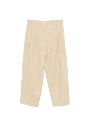 Marella pleated cropped trousers - Grey