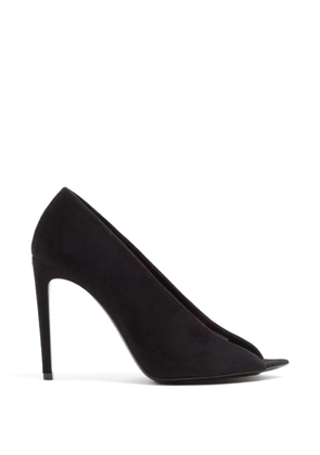 Valentino Garavani open toe Révélé suede pumps 105Mm - Black