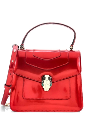 Bvlgari Pre-Owned Serpenti Top Handle Bag Patent Small satchel - Red