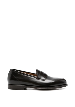 Green George penny-slot loafers - Brown
