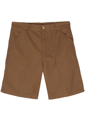 Carhartt WIP Marshall logo-appliqué cotton shorts - Brown