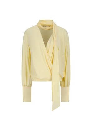 Blumarine tie-neck blouse - Yellow