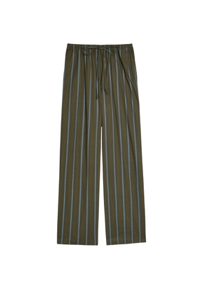 STAUD drawstring striped trousers - Green