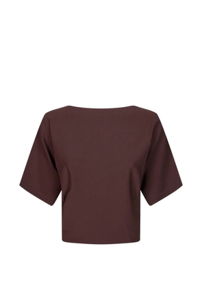 ALPHA STUDIO kimono viscose top - Brown