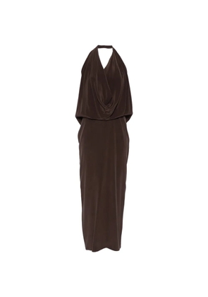 Alysi halterneck maxi dress - Brown