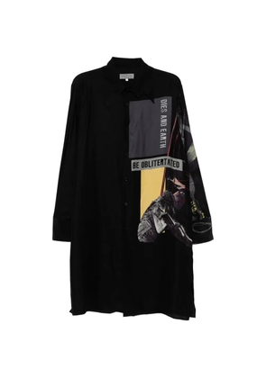 Yohji Yamamoto graphic-print shirt - Black