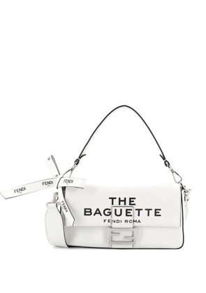 Fendi Pre-Owned x Marc Jacobs Bow Baguette NM Bag Printed Leather Medium shoulder bag - White