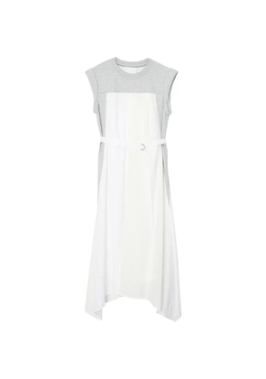3.1 Phillip Lim Terry eyelet belted midi dress - White