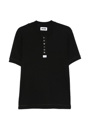 Magliano buttoned short-sleeve T-shirt - Black