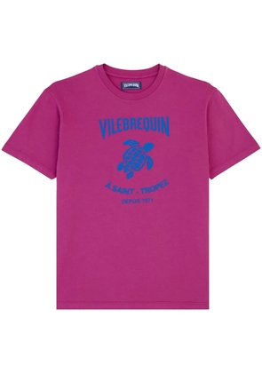 Vilebrequin logo-print cotton T-shirt - Pink
