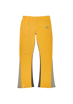 GALLERY DEPT. logo paint splatter flare track pants - Yellow